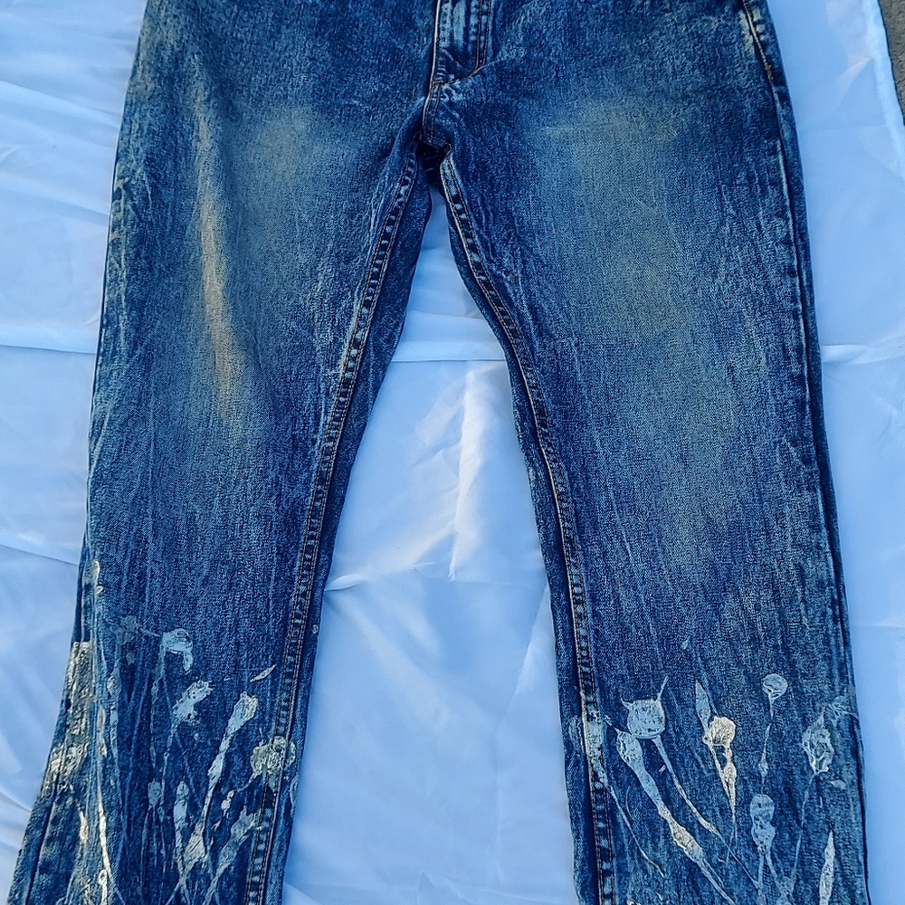 The American heritage denim Distillery Splatter paint style - Picture 1 of 8